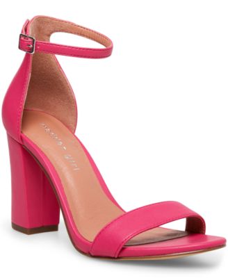 macy's pink heels