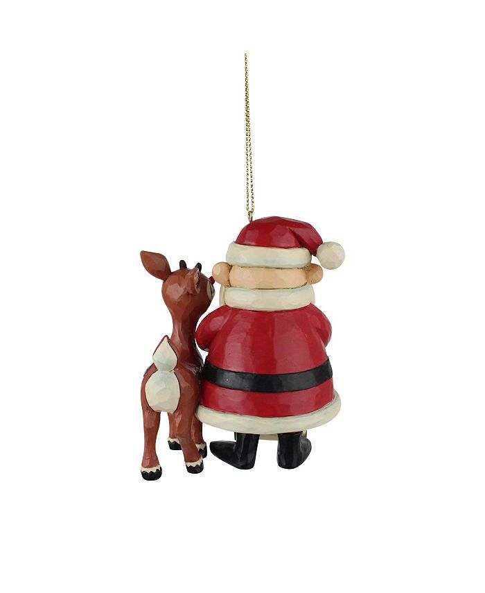 Jim Shore Rudolph Santa with List Ornament - Macy's