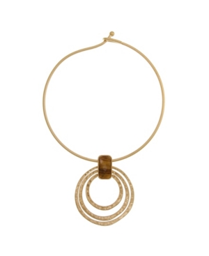 image of The Sak Coil Ring Pendant Necklace