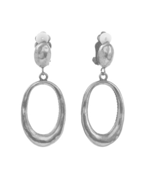 image of The Sak Oval Drop Clip Earrings