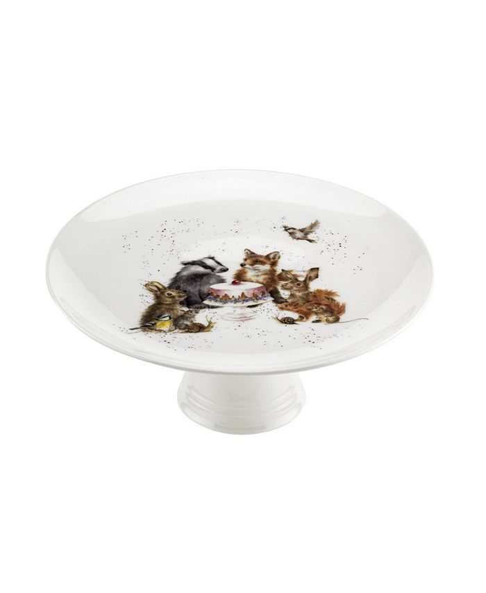 Wrendale Designs Footed Cake Plate - Woodland Party ...