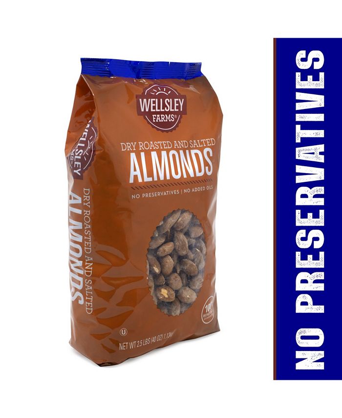 Wellsley Farm Roasted and Salted Almonds, 2.5 lbs Macy's