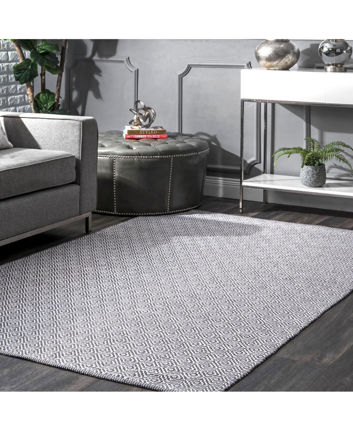 nuLoom Lorretta HMCO6CArea Rug - Gray