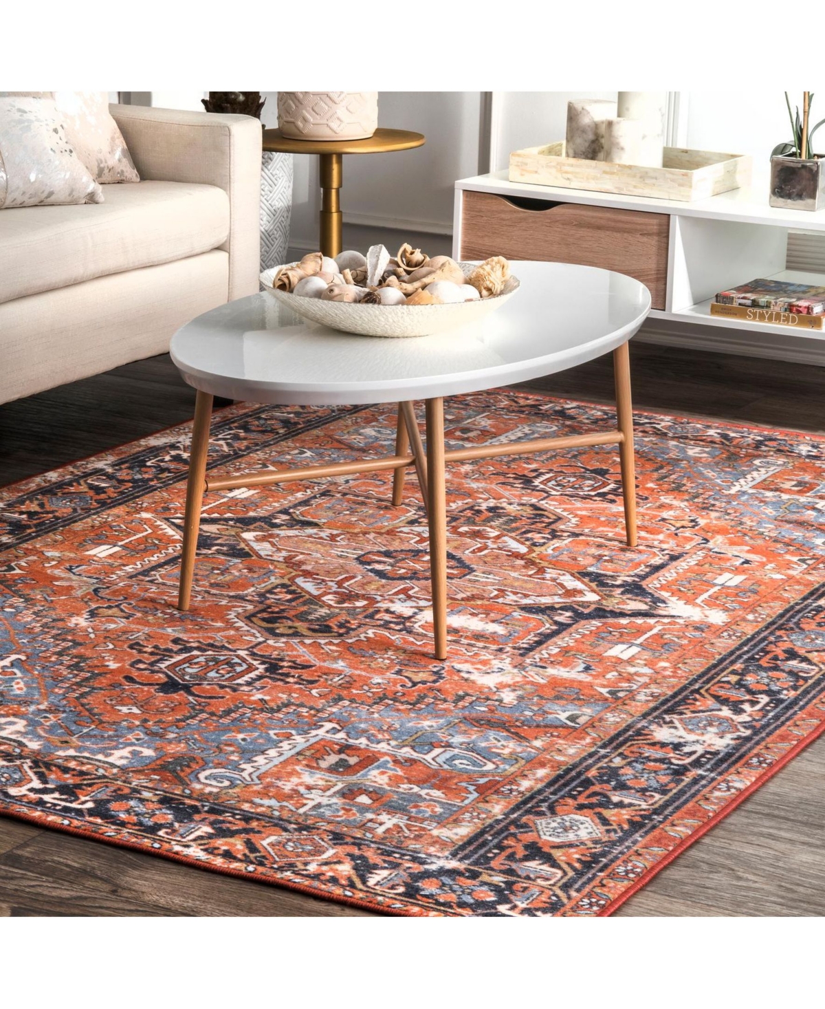 nuLoom Sherita DISA05AArea Rug - Rust