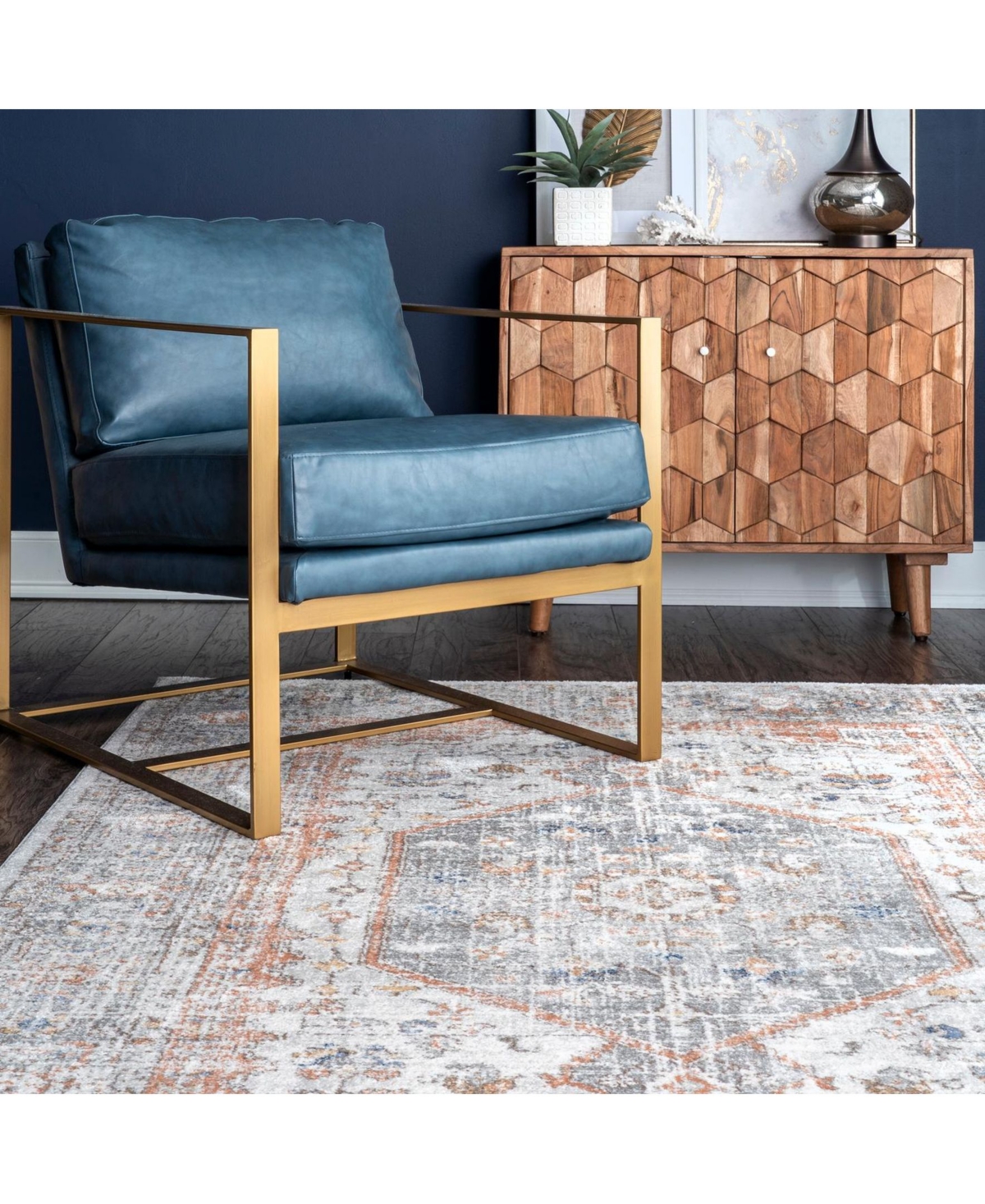 nuLoom Jacquie RZAB07CArea Rug - Silver