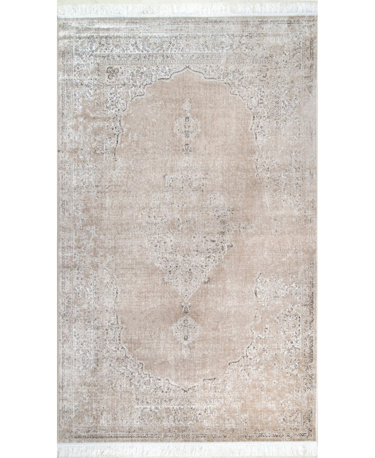 nuLoom Cantrell DCRS03C Beige 7'6in x 9'6in Area Rug - Beige