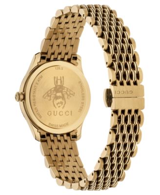 GUCCI Gタイムレス Bee 蜂 ゴールド 29mm レディース腕時計 Gucci G-Timeless Gold PVD Stainless Steel Bracelet Watch 29mm - Macy's
