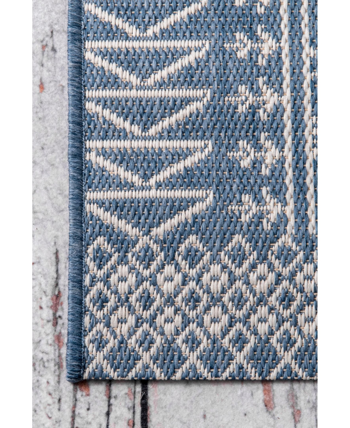 nuLoom Kandace OWDN24A Blue 5' x 8' Outdoor Area Rug