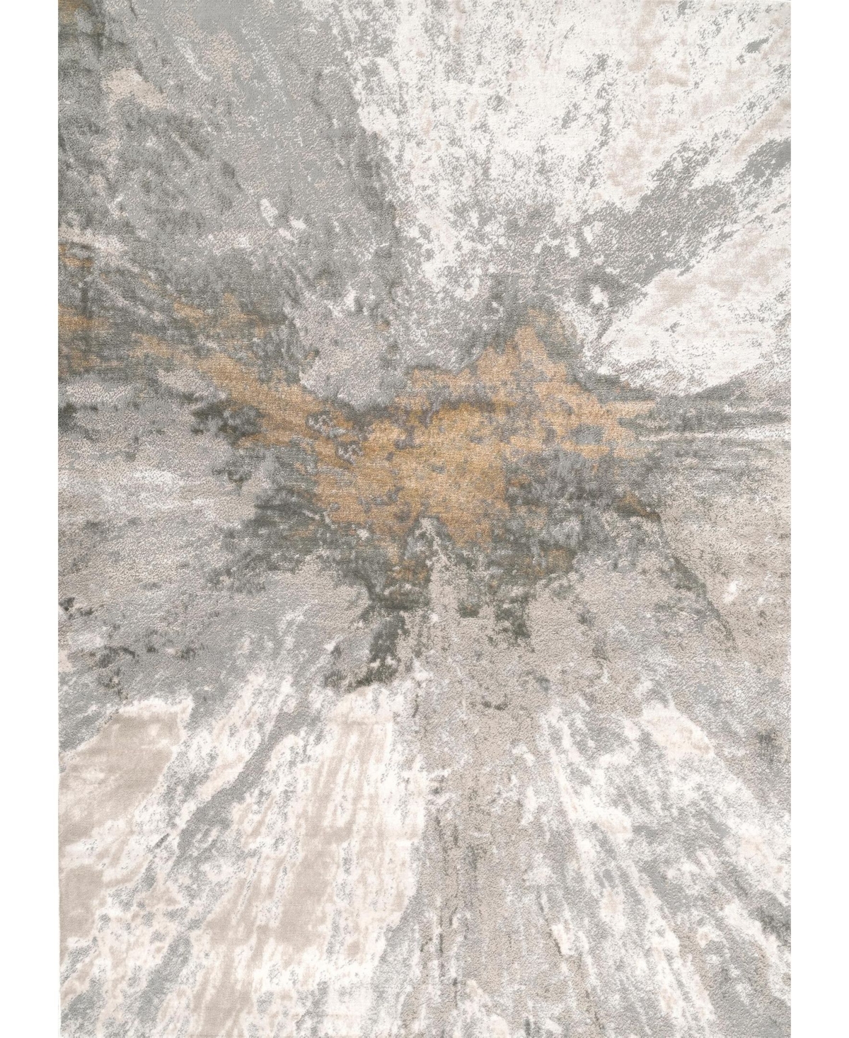 nuLoom Cyn CFDR02B Silver 6'7in x 9' Area Rug - Silver