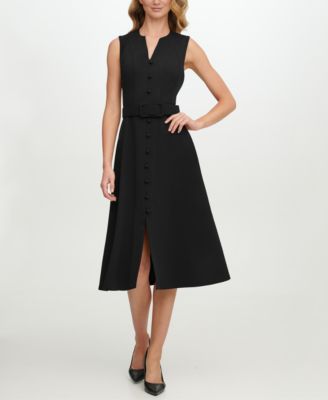 black midi gown