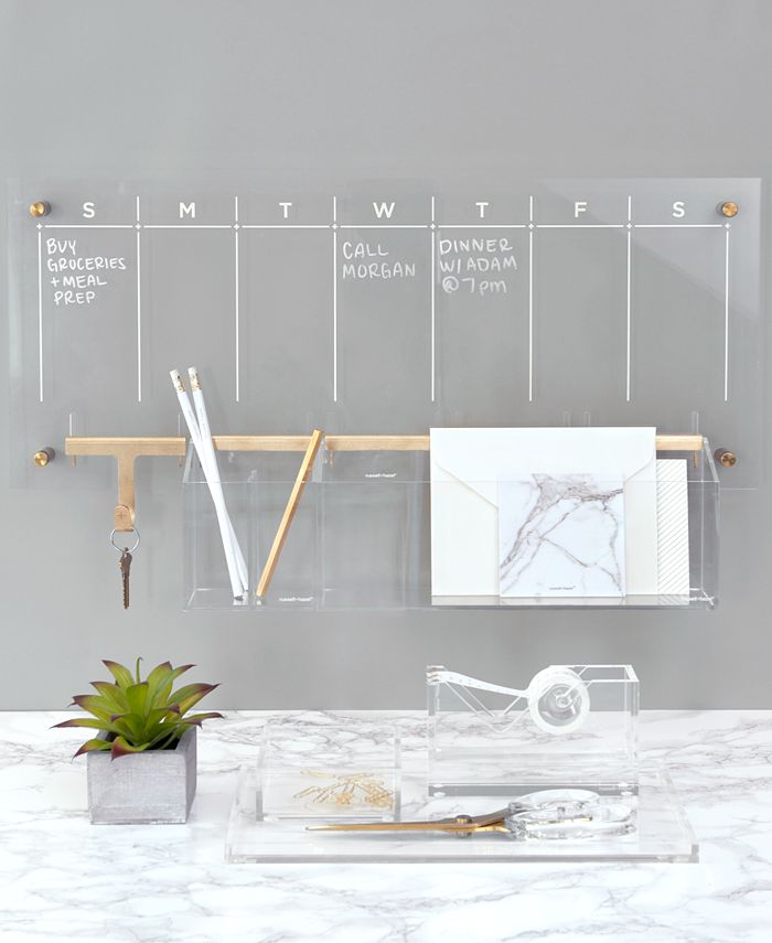 Russell & Hazel Acrylic Weekly Wall Calendar Macy's