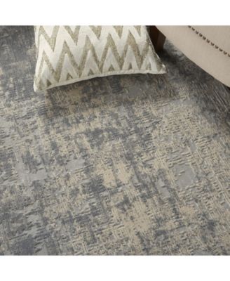 Rustic Textures RUS01 Ivory 5'3" x 7'3" Area Rug