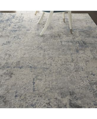 Rustic Textures RUS07 Ivory and Gray Rug