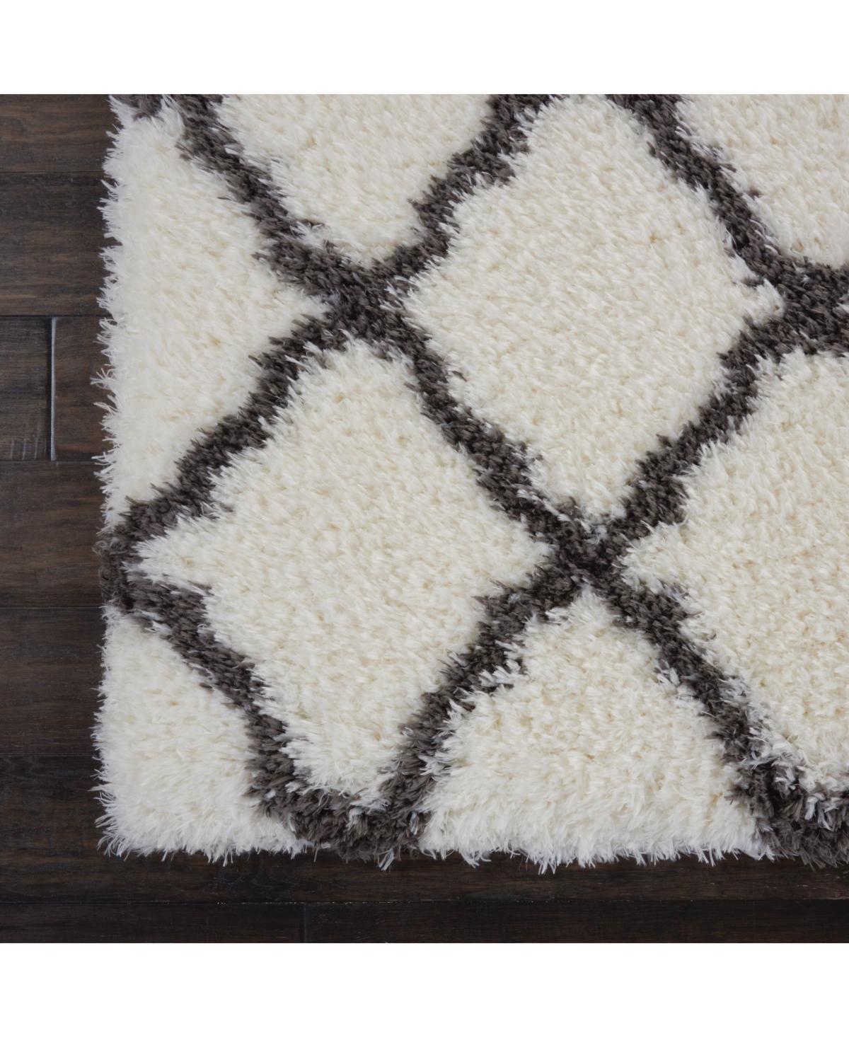 Nourison Home Luxe Shag LXS02Area Rug - Ivory