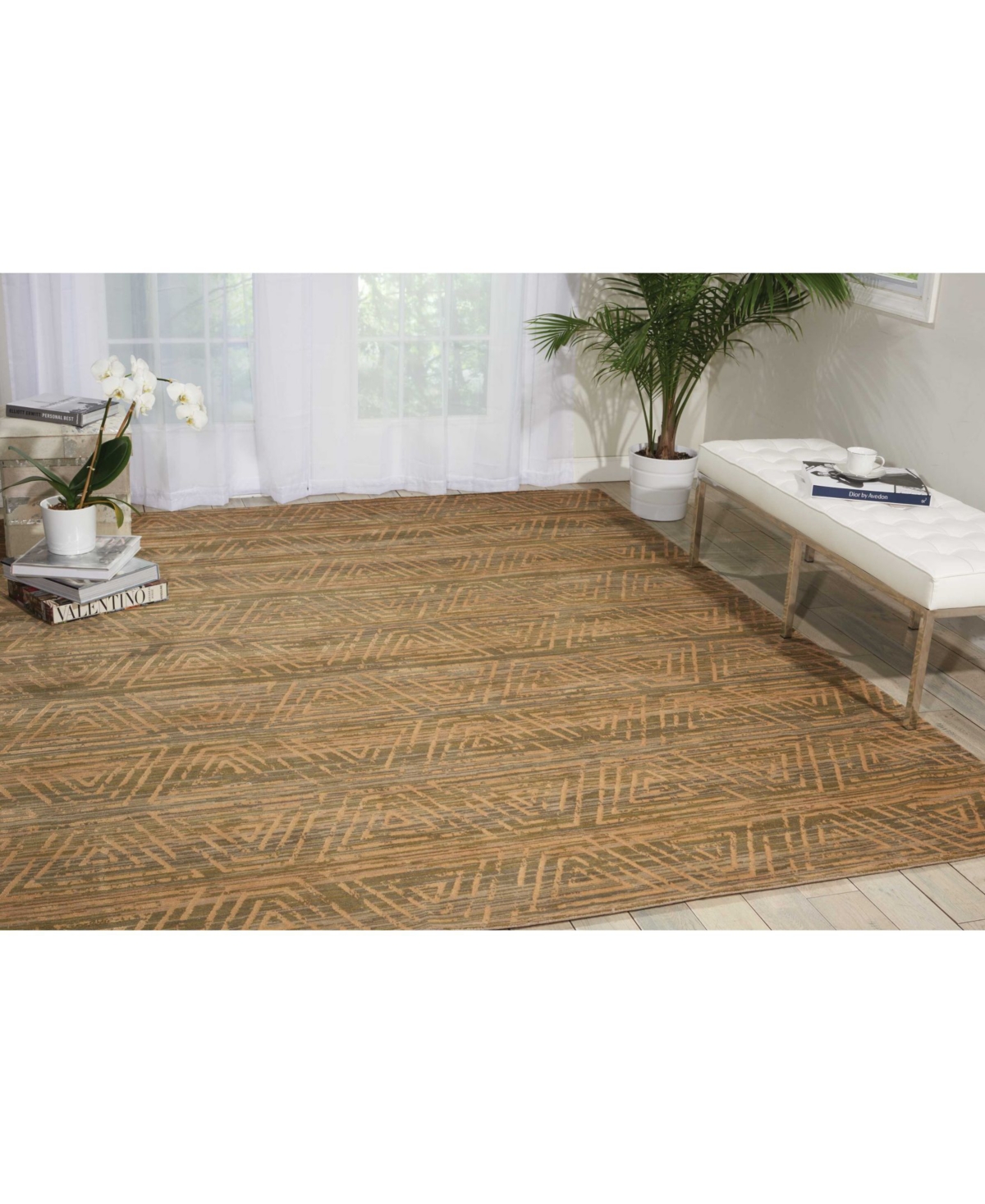 Nourison Home Silken Allure SLK20Area Rug - Silver