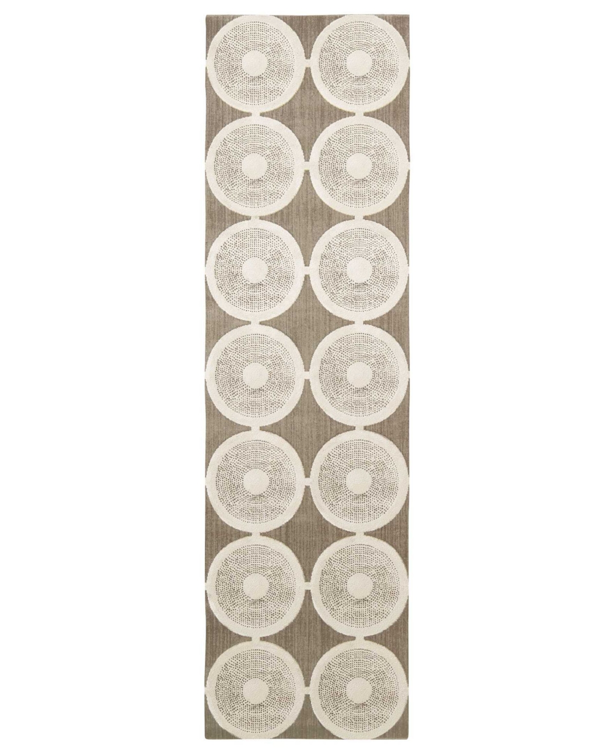 Nourison Home Luminance LUM02 Silver 2'3in x 8' Runner Rug - Silver