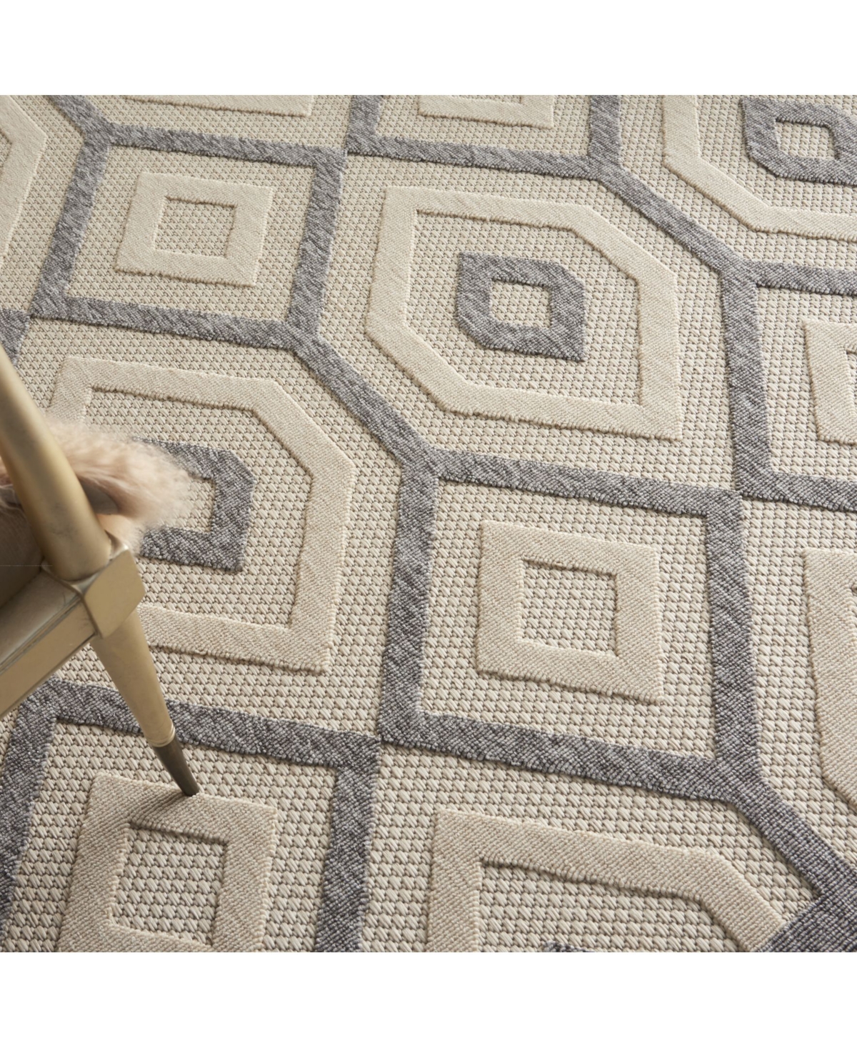 Nourison Home Cozumel CZM02Outdoor Area Rug - Cream