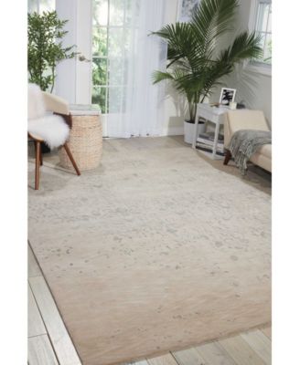 Opaline OPA06 Beige 3'9" x 5'9" Area Rug