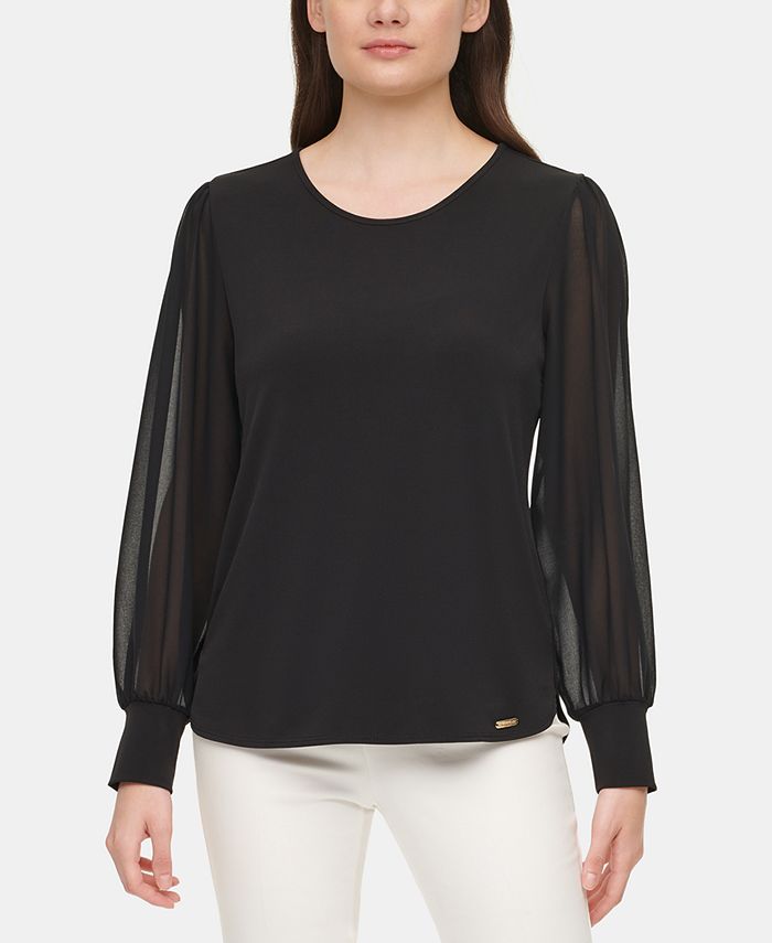 calvin klein chiffon