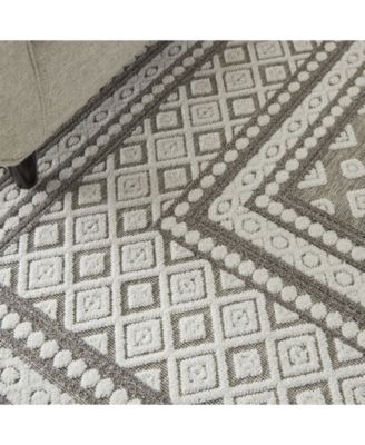 Key Largo KLG02 Silver 4' x 6' Outdoor Area Rug