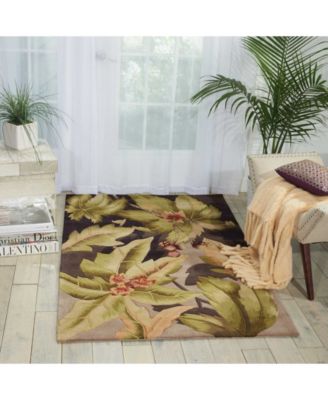 Tropics TS03 Plum 5'3" x 8'3" Area Rug