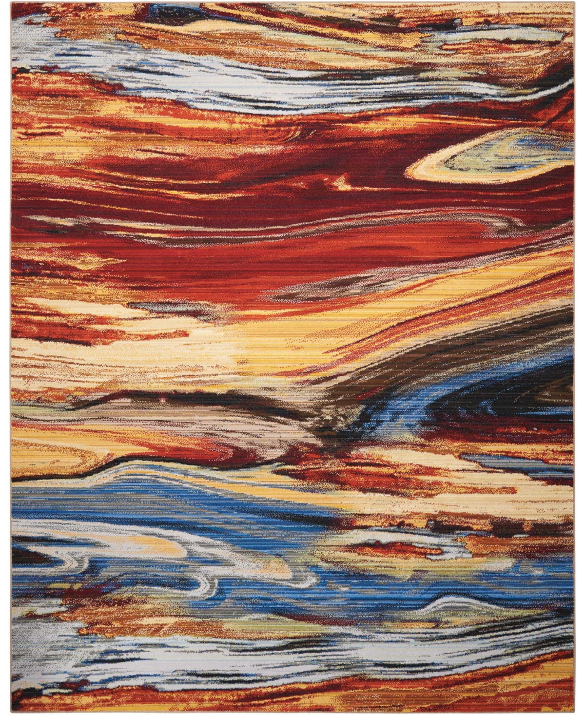 Nourison Home Chroma CRM04 Paprika 8'6in x 11'6in Area Rug - Paprika