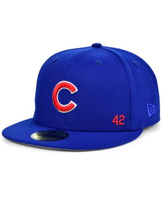 New Era - Men's Chicago Cubs Jackie Robinson 50th Patch 59FIFTY-FITTED Cap