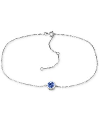 Lab-Grown Opal Ankle Bracelet (Also in Cubic Zirconia)