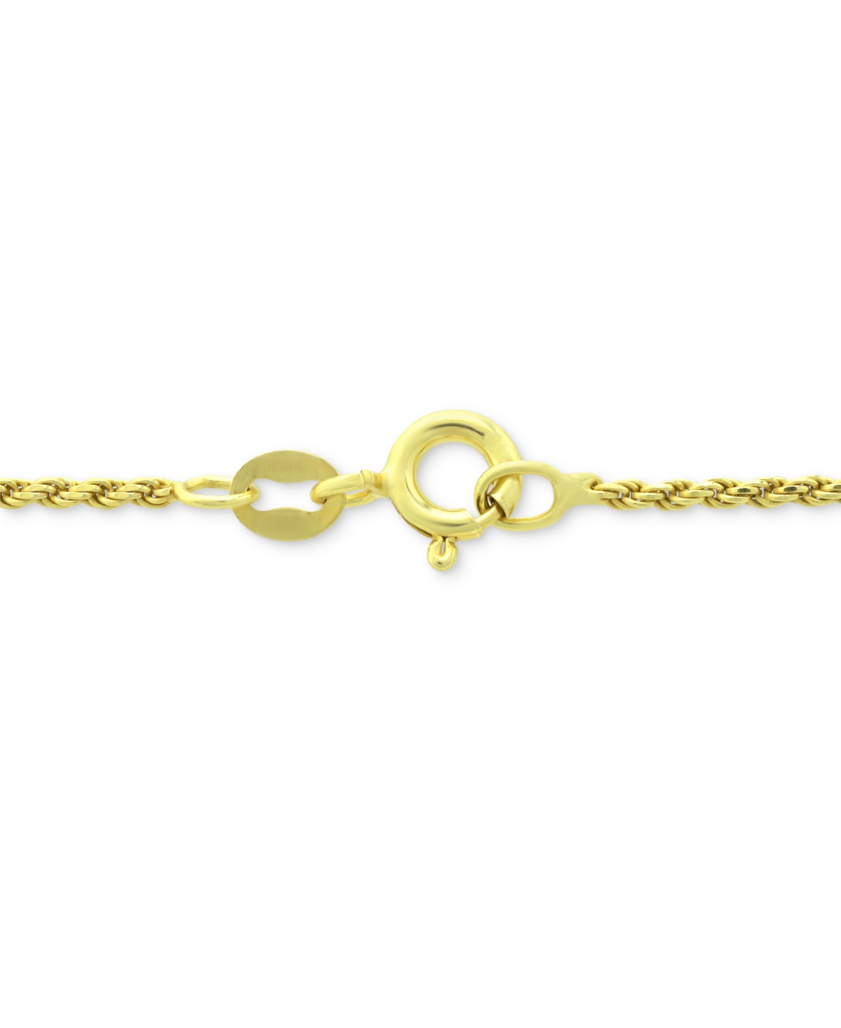 Giani Bernini Twist Rope Ankle Bracelet in 18k Gold-Plated Sterling Silver, also available in Sterling Silver, Created for Macy's