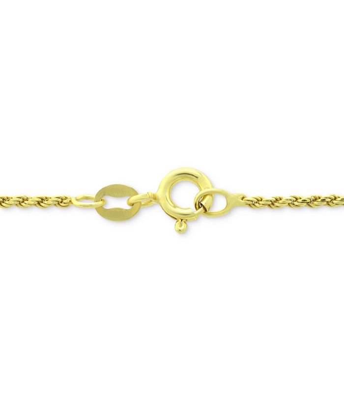 Giani Bernini - Twist Rope Ankle Bracelet in 18k Gold-Plated Sterling Silver or Sterling Silver