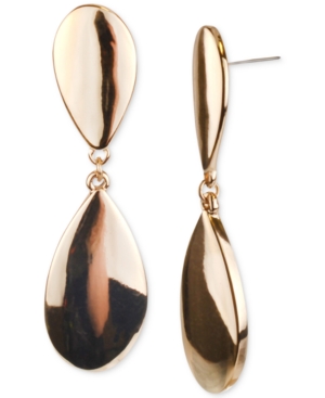 image of Charter Club Gold-Tone Double Drop Earrings, Created for Macy-s