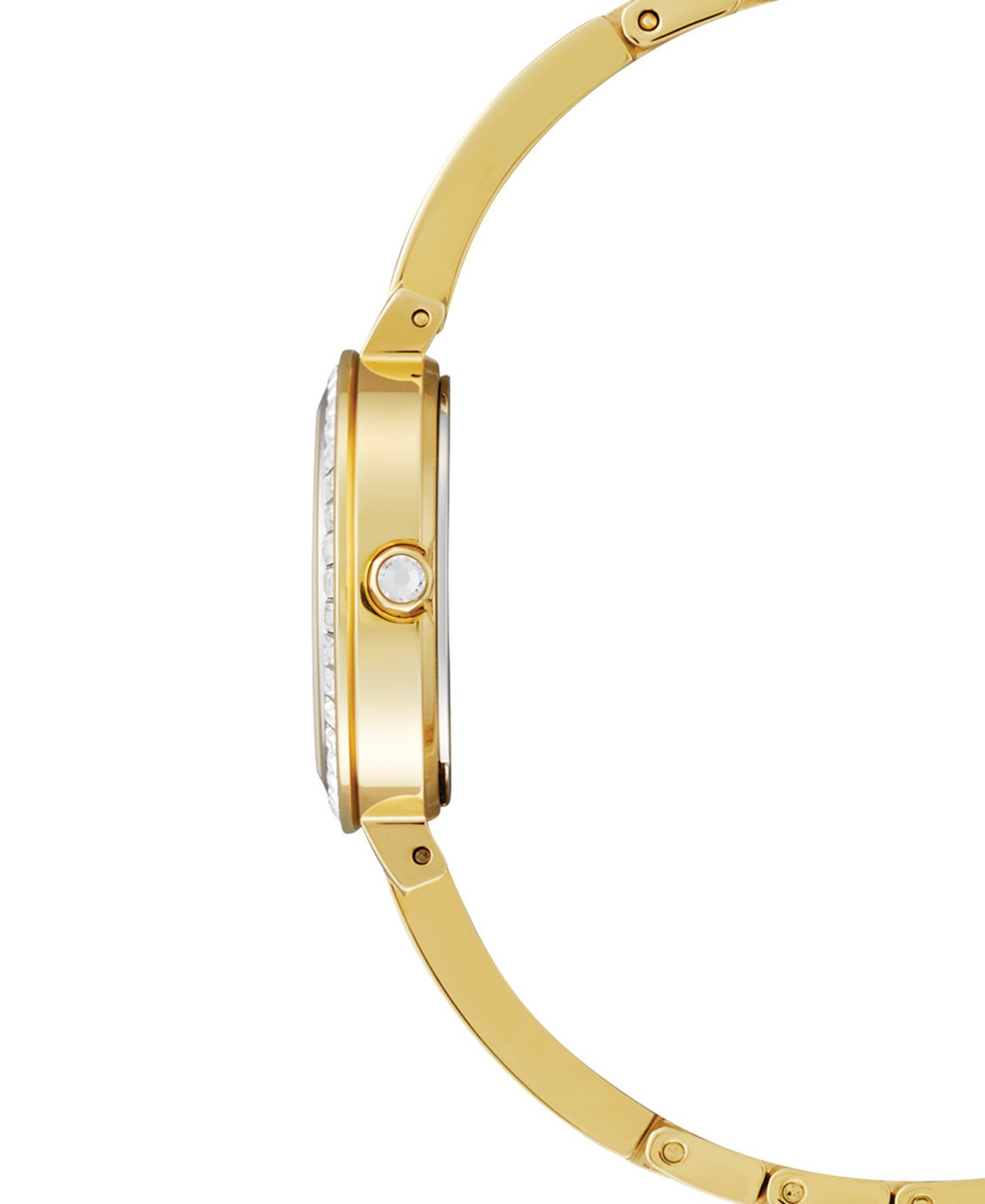 Женские часы Citizen Eco-Drive Gold-Tone Stainless Steel & Crystal Bangle Bracelet Watch 25mm — фото 3
