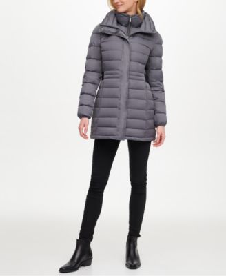 DKNY Hooded Packable Puffer Coat 
