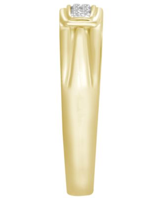 Men's Diamond Accent Band in 10K Yellow Gold