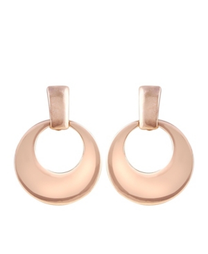 image of T Tahari Essential Links Front Facing Hoop Earring