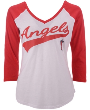G-iii Sports Women's Los Angeles Angels Its A Game Raglan T-Shirt