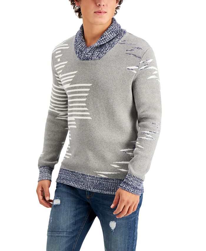 Sun + Stone Men's Native Shawl Sweater, Created for Macy's & Reviews
