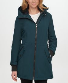 Petite Fleece-Lined Hooded Anorak Raincoat