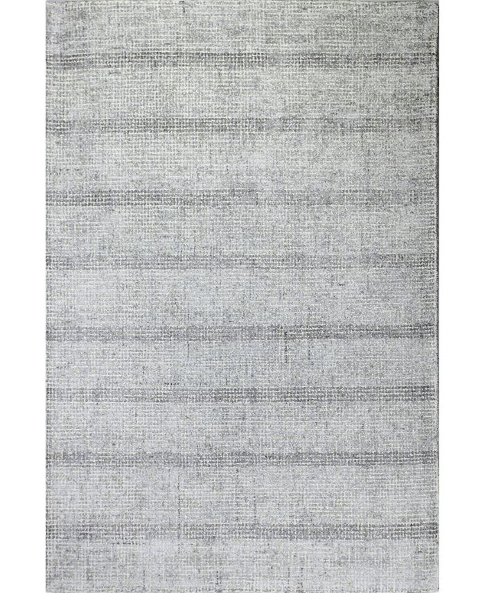 Mink Stripe ST1 Slate 7'9" x 9'9" Area Rug Macy's