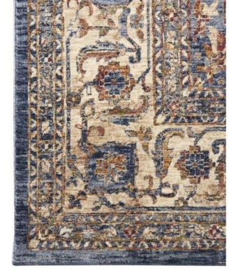Taza Heriz TAZ02 Navy 9'10" x 13'2" Area Rug