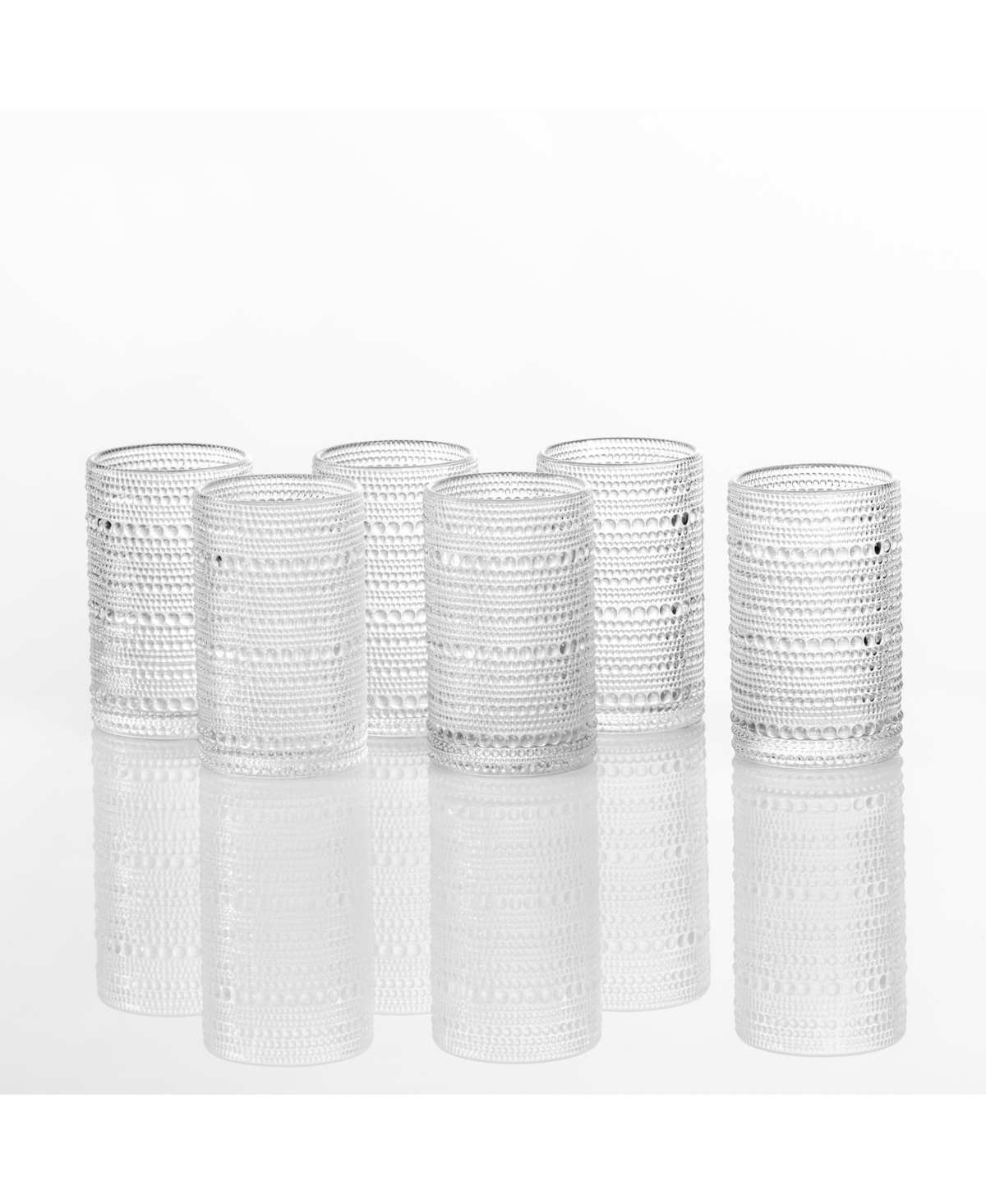 Fortessa Jupiter Ice Beverage Glasses, Set Of 6 In Storm