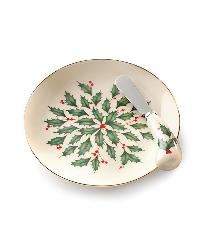Lenox Hosting The Holidays Cheese Plate & Knife Set Macy's
