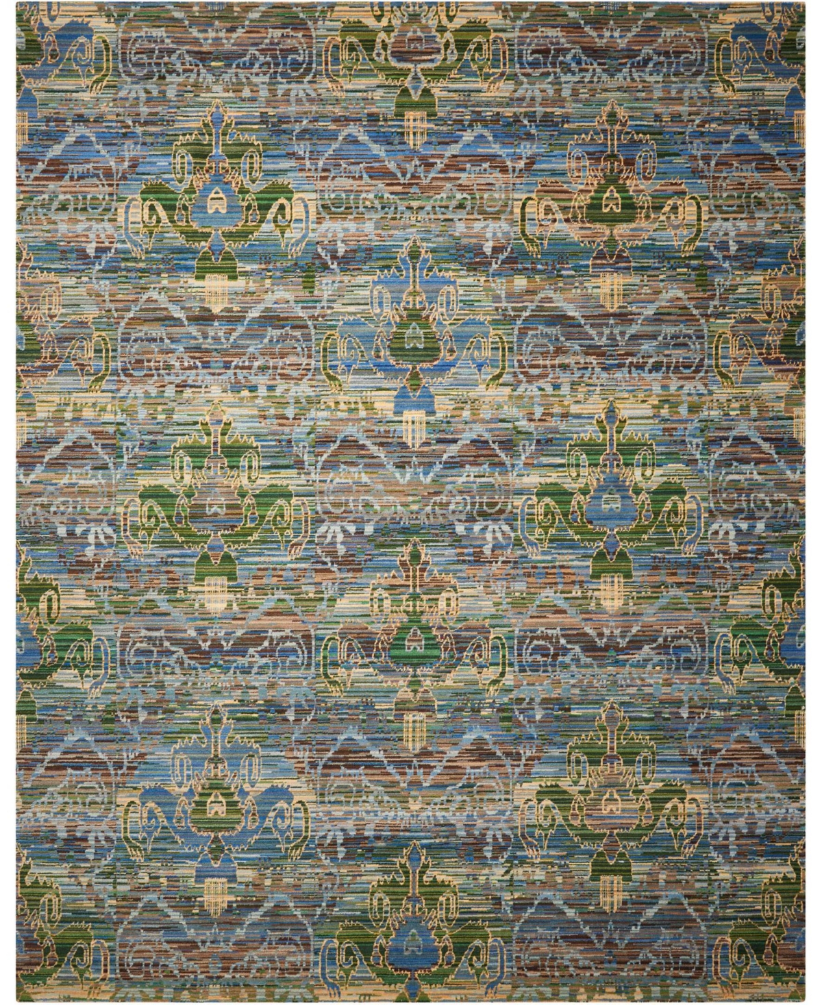Nourison Home Rhapsody RH010 Teal 5'6in x 8' Area Rug - Teal