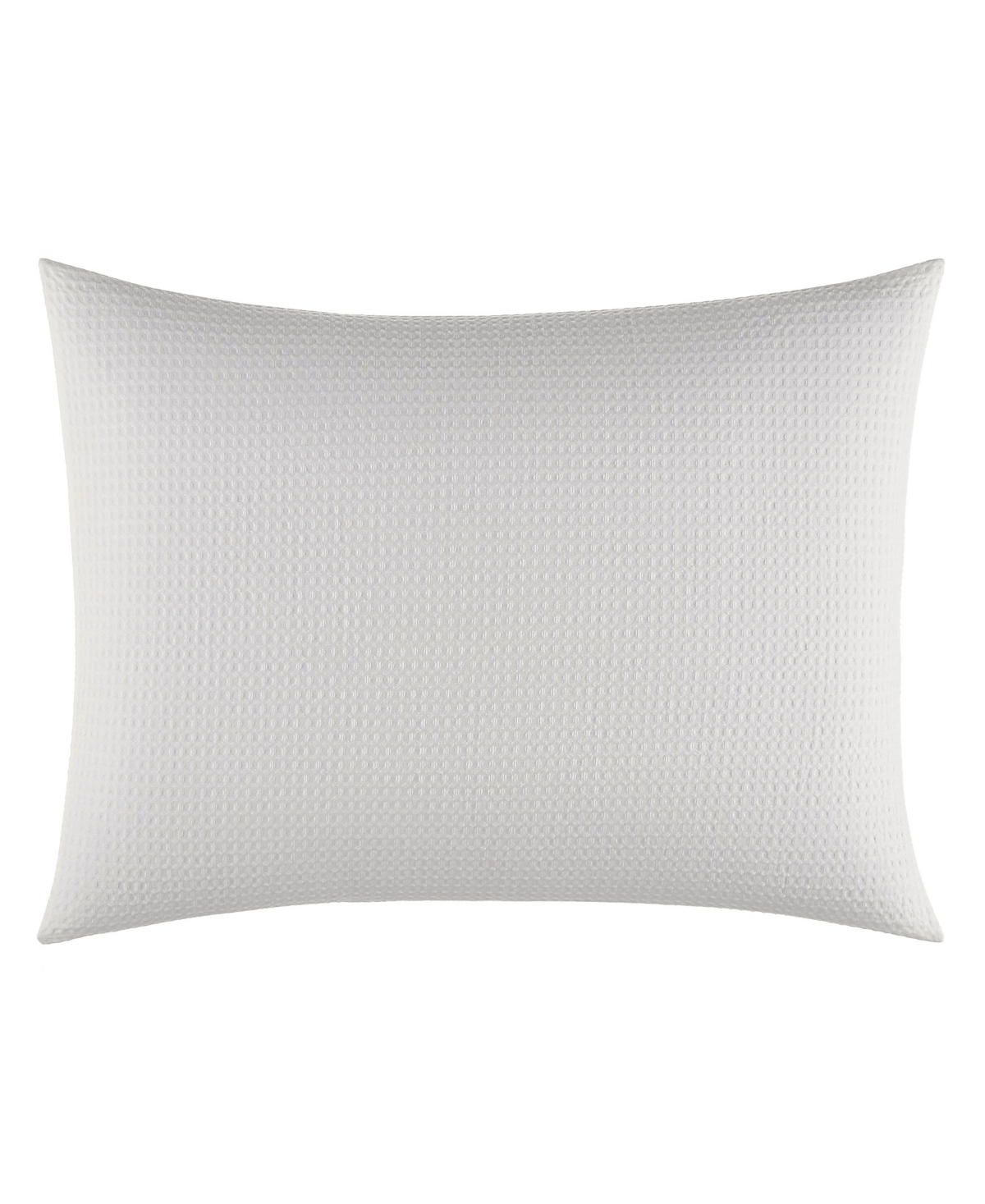 Vera Wang Waffle Pique Cotton 3 Piece Comforter Set, King In White