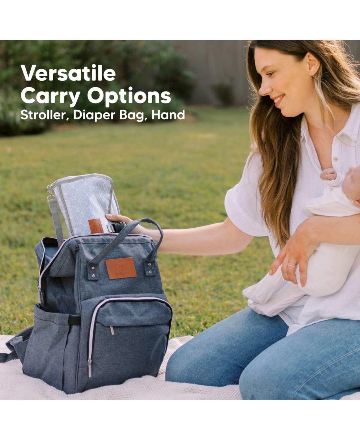 KeaBabies Ezee Diaper Changing Pad, Portable Diaper Changing Mat, Waterproof Foldable Diaper Changing Pad