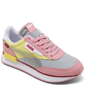 image of Puma Girls Future Rider Play On Casual Sneakers from Finish Line