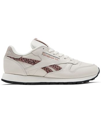 toca el piano Predecesor política Reebok Women's Classic Leather Leopard Casual Sneakers from Finish Line -  Macy's