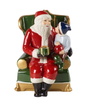 Villeroy & Boch Christmas Toys Santa On Armchair Musical In Multi