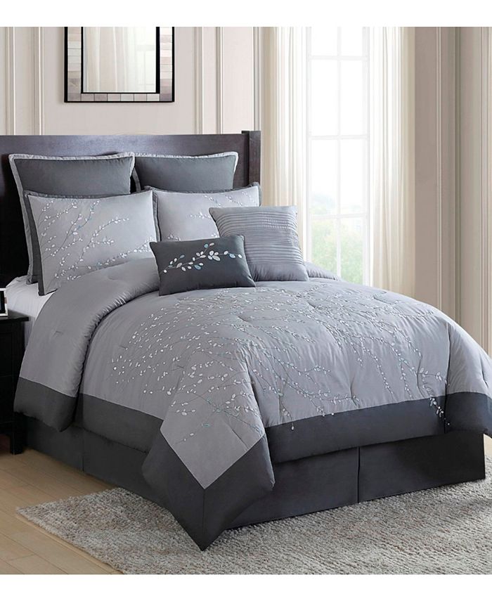 Hamilton Hall Winnie Willow Branch 8Pc. Queen Comforter Set Macy's