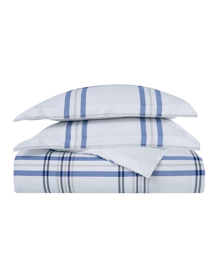 London Fog Kent Plaid 3 Piece Comforter Set, King Macy's